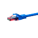 Câble patch UTP CAT6 0,15 m bleu - 100 % cuivre