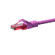Câble patch UTP CAT6 0,15 m rose - 100 % cuivre