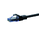 Câble CAT6A UTP 100% cuivre noir - 0.15m