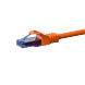 Câble RJ45 CAT6A UTP 100% cuivre orange - 0.15m