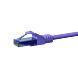 Câble RJ45 CAT6A UTP 100% cuivre violet - 0.15m