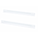 Pack de 2 L-profil adapté aux baies murales de 450 mm de profondeur - blanc