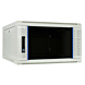 4U Baie murale blanche avec porte en verre 600x600x280mm (LxPxH)