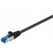CAT6A S / FTP (PIMF) 0,25 m Noir