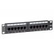 Panneau de brassage de 10 pouces CAT6 UTP - 12 ports