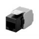 Cat6A UTP Keystone Connector - Toolless - Noir