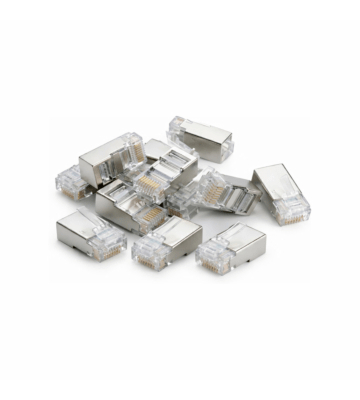 Connecteur RJ45 Cat6a blindé traversant - pour câble flexible - 10 pièces