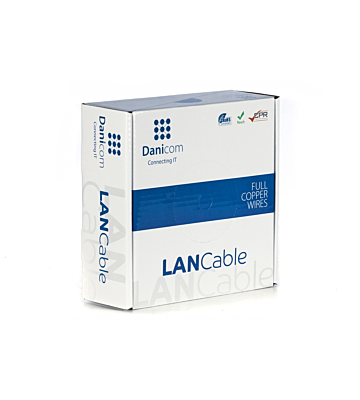 DANICOM CAT6 UTP 50m câble sur bobine rigide - LSZH (Dca)