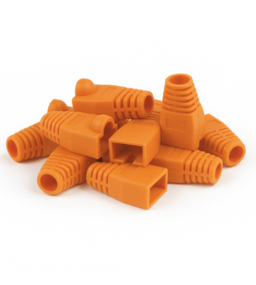 Manchon de câble RJ45 orange - 10 pièces