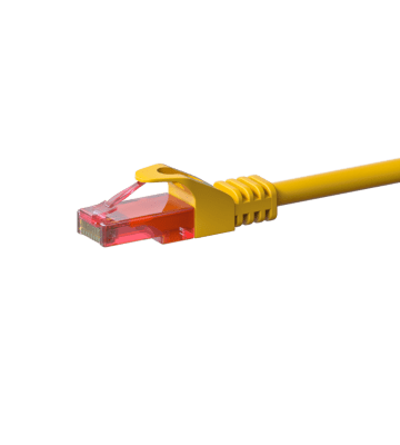 Câble CAT6 UTP 100% cuivre jaune - 2m