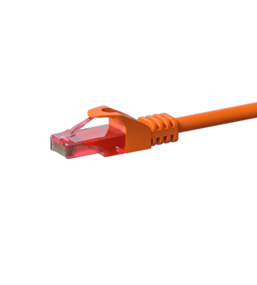Câble CAT6 UTP 100% cuivre orange - 2m