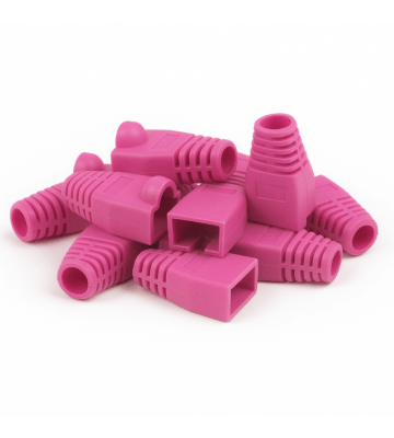 DANICOM Manchon de câble RJ45 rose - 10 pièces