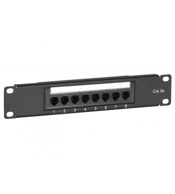 Panneau de brassage de 10 pouces CAT5E UTP - 8 Ports