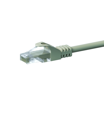 Câble Cat5e UTP 100% cuivre gris - 2m