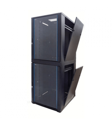 Baie serveur de colocation 42U avec porte en verre - 2x20U- 800x800x2000mm (LxPxH)