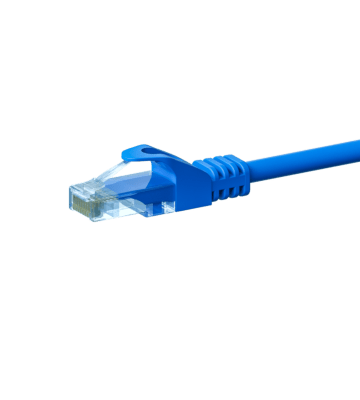 Câble Cat5e UTP 100% cuivre bleu - 5m