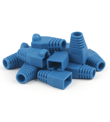 Manchon de câble RJ45 bleu - 10 pièces