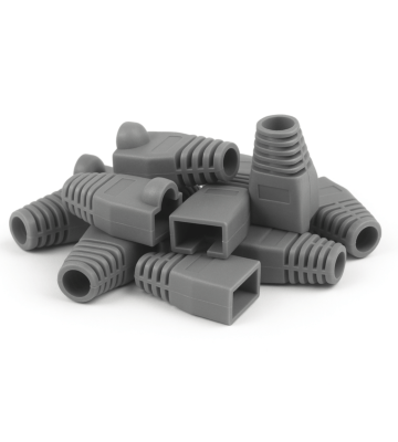 DANICOM Manchon de câble RJ45 gris - 10 pièces