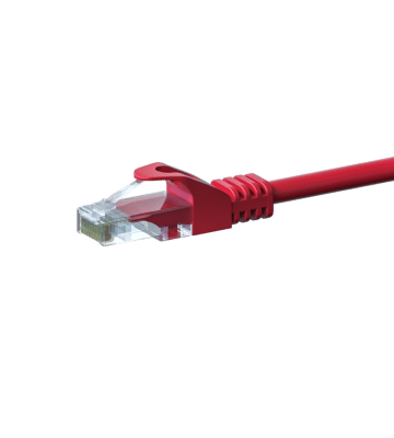 Câble Cat5e UTP 100% cuivre rouge - 2m