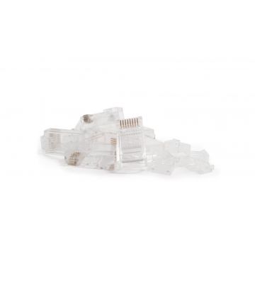 Connecteur RJ45 CAT6 + Pièce auxiliaire  - pour câble rigide - non blindé - 10 pièces