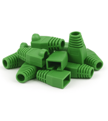 Manchon vert de câble RJ45 - 10 pièces