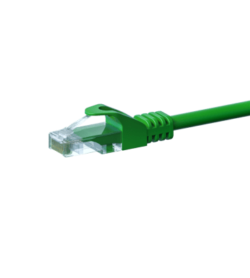 Câble Cat5e UTP 100% cuivre vert - 2m