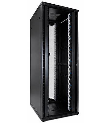  Baie de serveur 47U avec double porte perforée à l'avant et à l'arrière 800x800x2200mm (LxPxH)