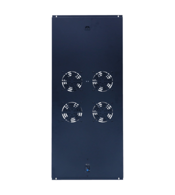 Kit de ventilation avec 4 ventilateurs et thermostat adapté aux armoires serveur autoportantes de 1200 mm de profondeur