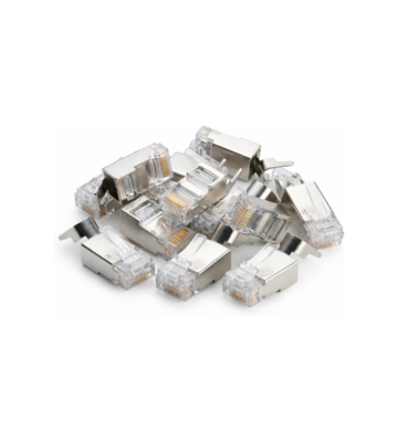 Connecteur RJ45 CAT6A blindé - pour câble rigide x10 pièces