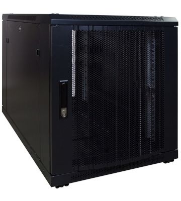 HMF 63312-02 Baie Serveur 10 Pouces, 12U, Armoire Réseau, Rack