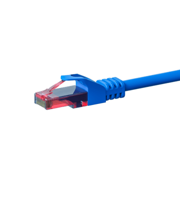 Câble CAT6 UTP 100% cuivre bleu - 2m