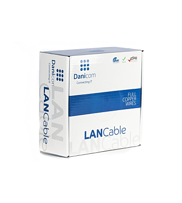 DANICOM CAT6 UTP 100m câble sur bobine rigide - LSZH (Dca)