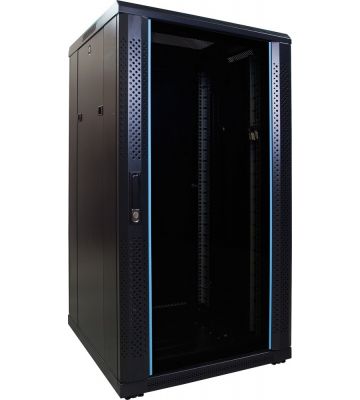 Baie de serveur 22U avec porte en verre 600x600x1200mm (LXPXH)