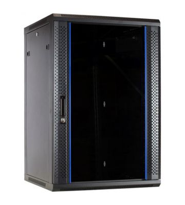 Baie murale 22U avec porte en verre 600x600x1200mm 