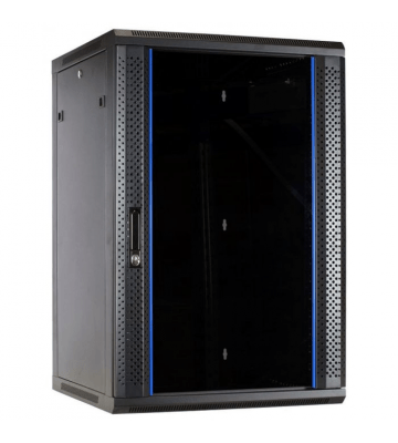 Baie murale 22U avec porte en verre 600x600x1200mm 