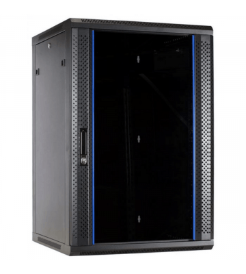 Baie murale 27U avec porte en verre 600x600x1400mm 