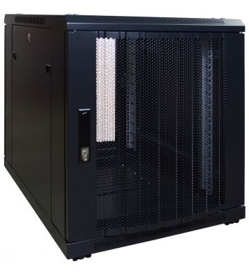 Mini baie de serveur 12U avec porte perforée 600x800x720mm (LXPXH)