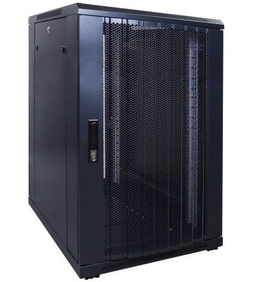 Baie de serveur de 18 U avec porte perforée 600x800x1000mm (LXPXH)