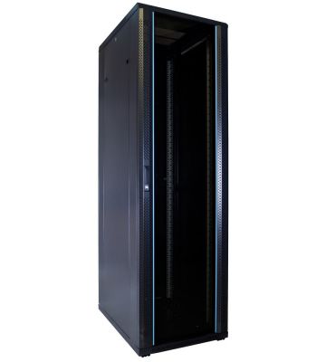 Meuble de serveur 42U non assemblé avec porte en verre 600x800x2000mm (LXPXH)