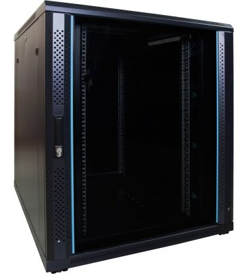Baie de serveur 18U avec porte en verre 800x1000x1000mm (LXPXH)