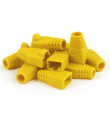 DANICOM Manchon de câble RJ45 jaune - 10 pièces