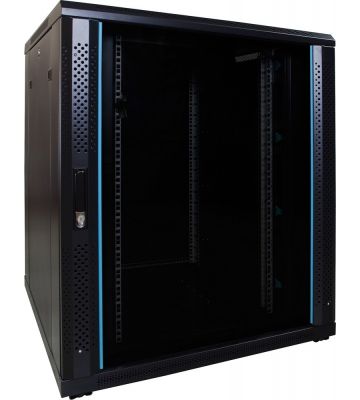 Baie de serveur 18U avec porte en verre 800x800x1000mm (LXPXH)