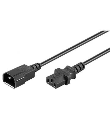 Câble d'alimentation C13 à C14 1M Noir