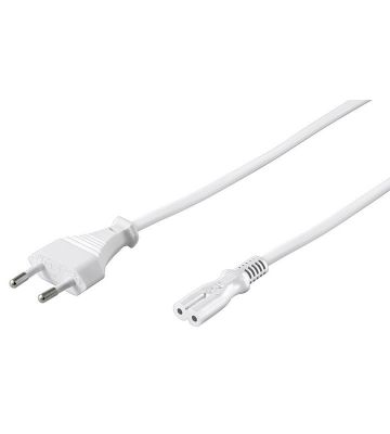 Câble d'alimentation Euro Plug to C7 5m Blanc