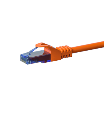 Câble CAT6A UTP 100% cuivre orange - 2m
