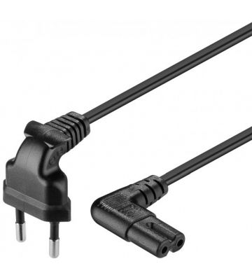 Câble d'alimentation Perpendiculaire Euro Plug to C7 3M Noir