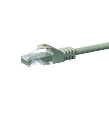 Câble Cat5e UTP 100% cuivre gris - 15m