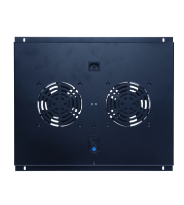 Kit de ventilation avec 2 ventilateurs et thermostat adapté aux armoires serveur autoportantes de 600 mm de profondeur