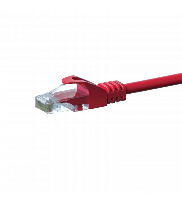 Câble Cat5e UTP 100% cuivre rouge - 1m