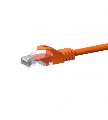 Câble Cat5e UTP 100% cuivre orange - 2m